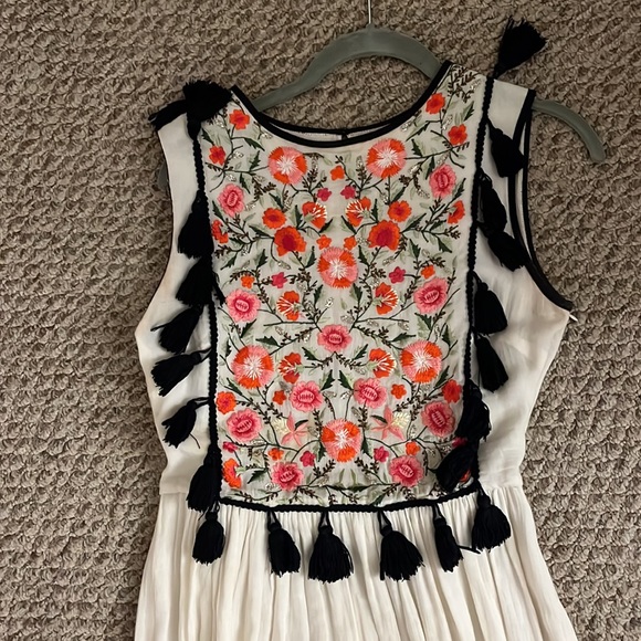 Free People Carolina K tassel Kiara Long Dress - Picture 5 of 10